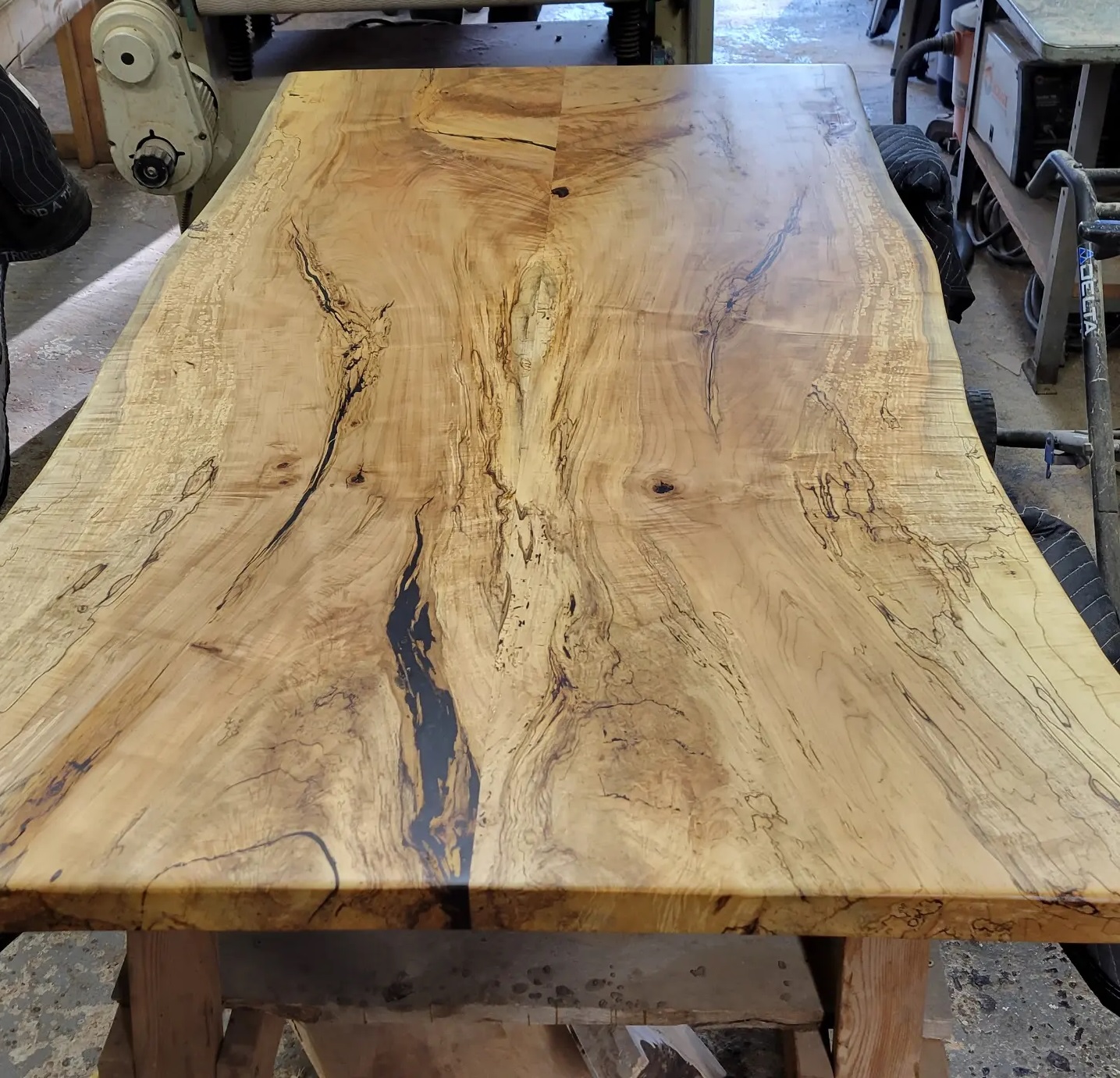 Hard Maple Live Edge Dining Table