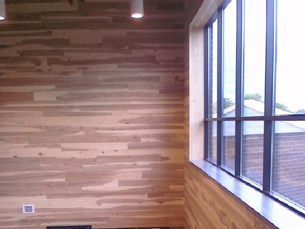 A 2 story V-Groove wall.