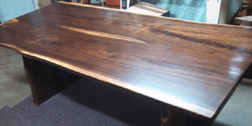 Live Edge Walnut Table 